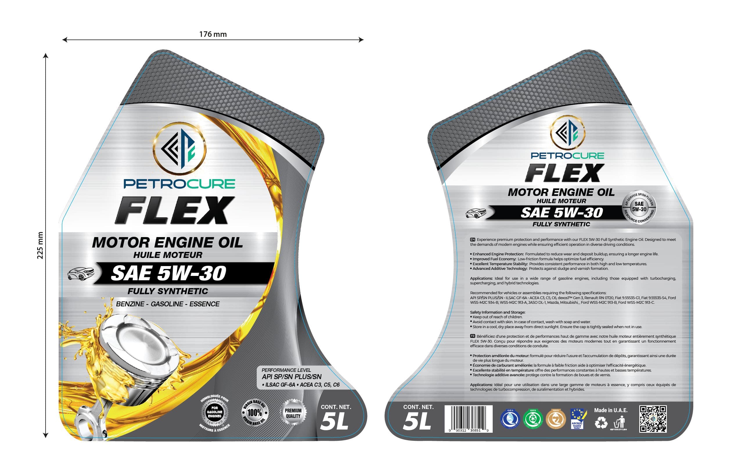 PETROCURE FLEX SERIES MOTOR ENGINE OIL 5W30 API SN/CF thumbnail 6